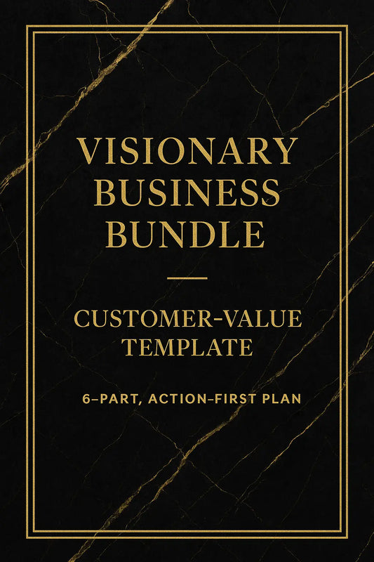 Visionary Business Bundle — Customer-Value Template Fabian Hautermans - Online Bildung & Coaching